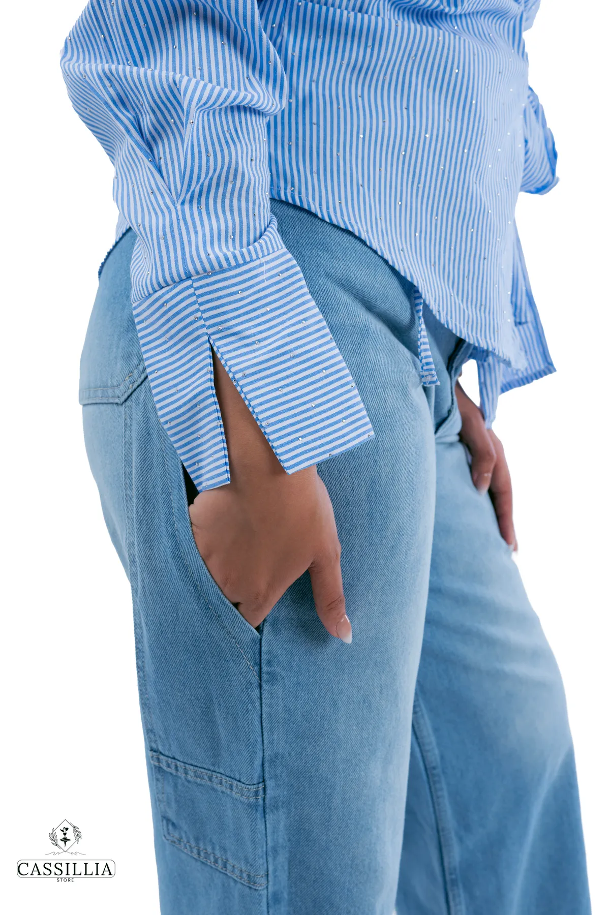 Strass Wrap Blouse - View 9