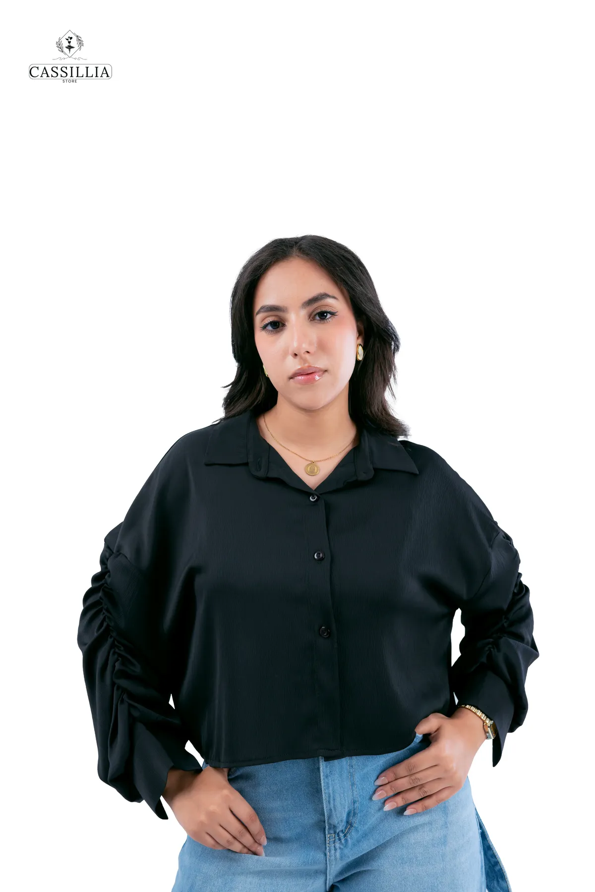 Short Satin Shirt  - View 5