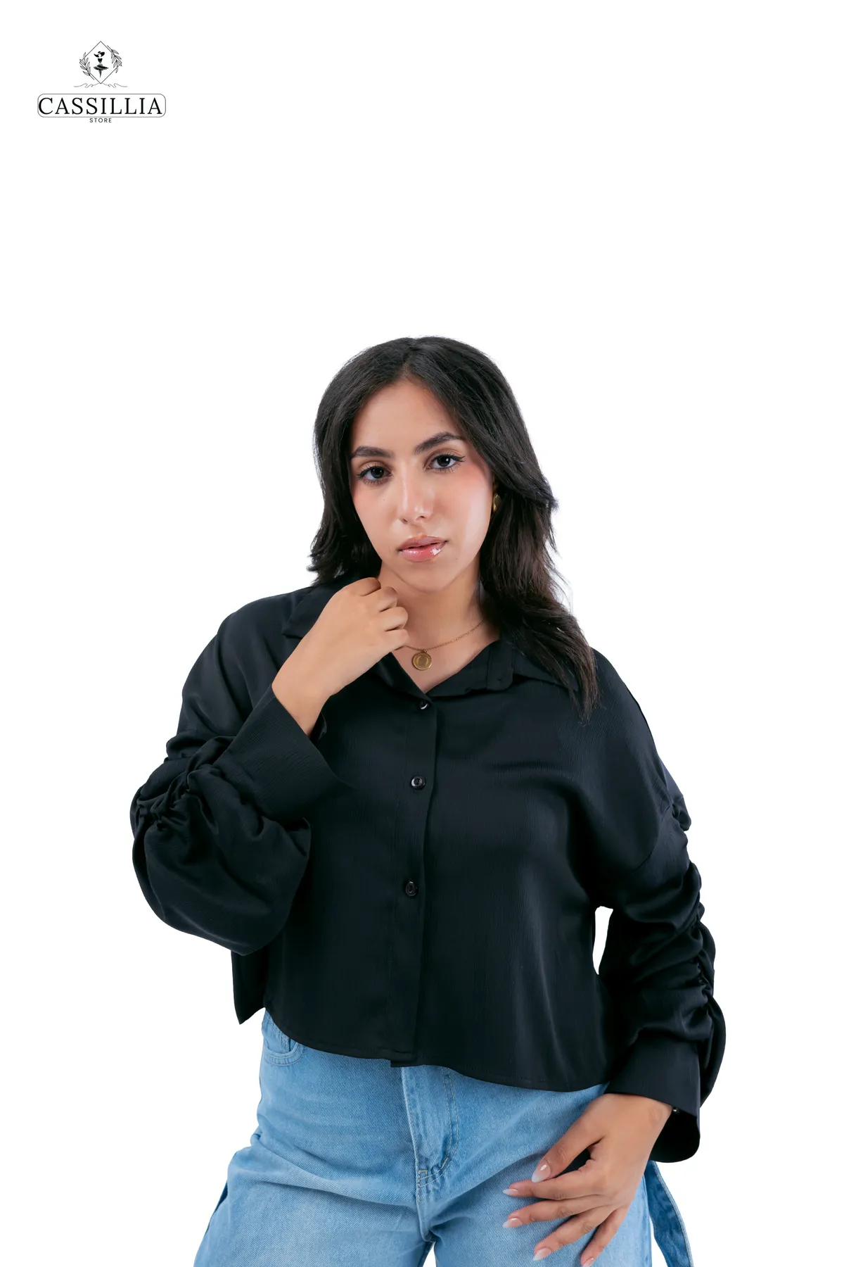 Short Satin Shirt  - View 16