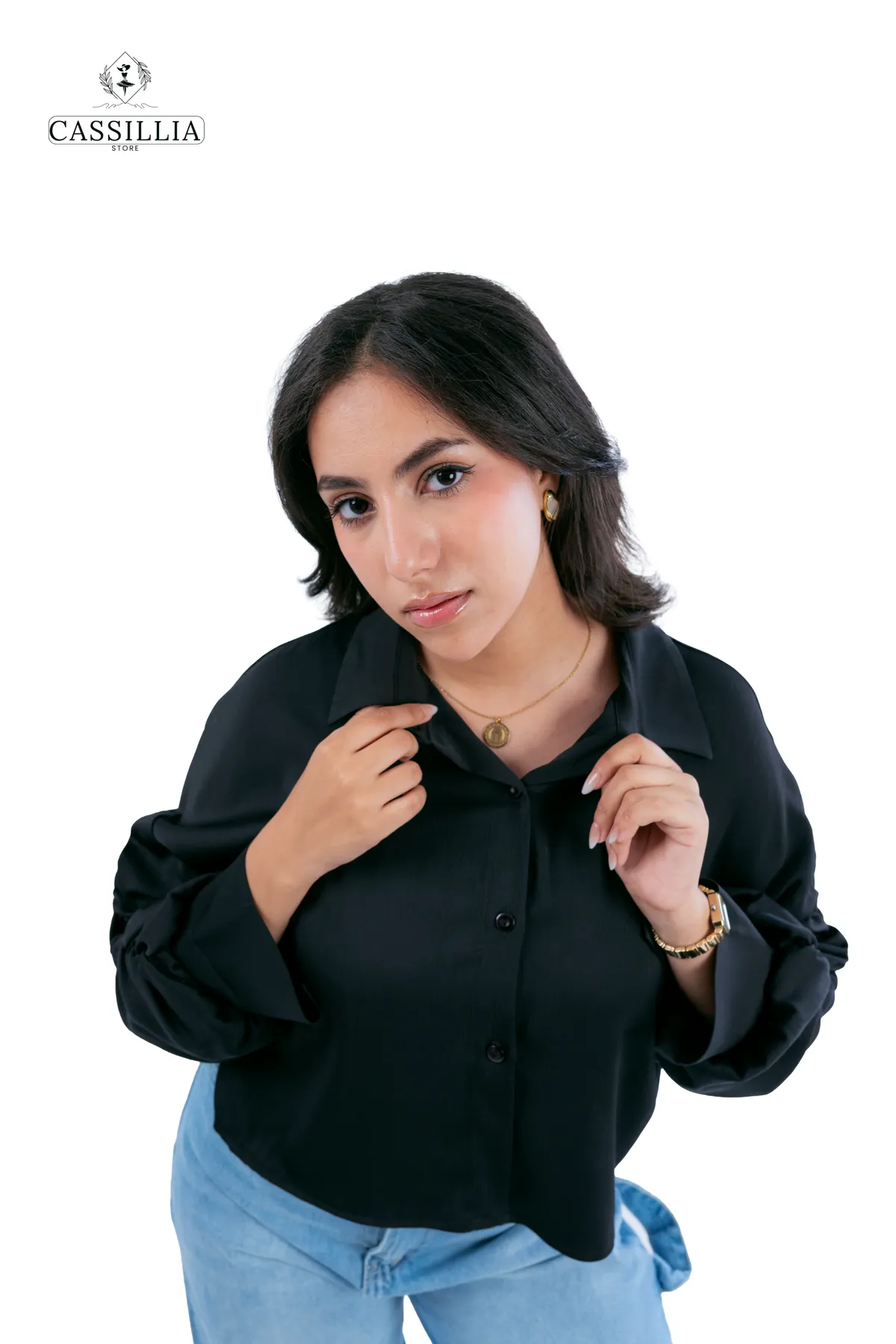 Short Satin Shirt  - View 25