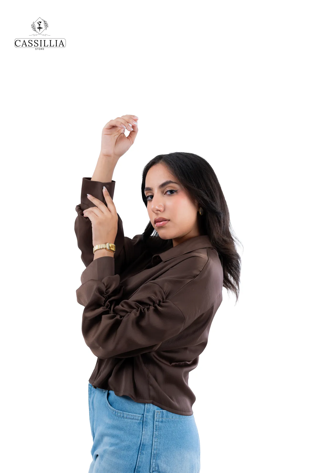 Short Satin Shirt  - View 7