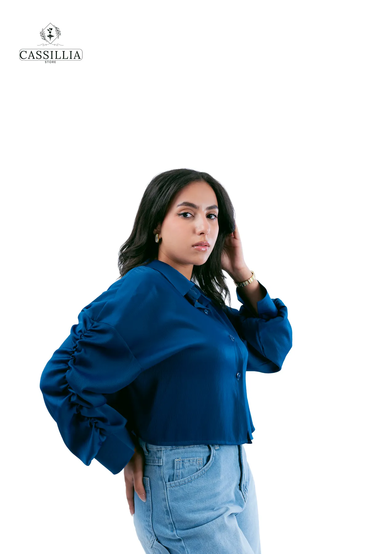 Short Satin Shirt  - View 15