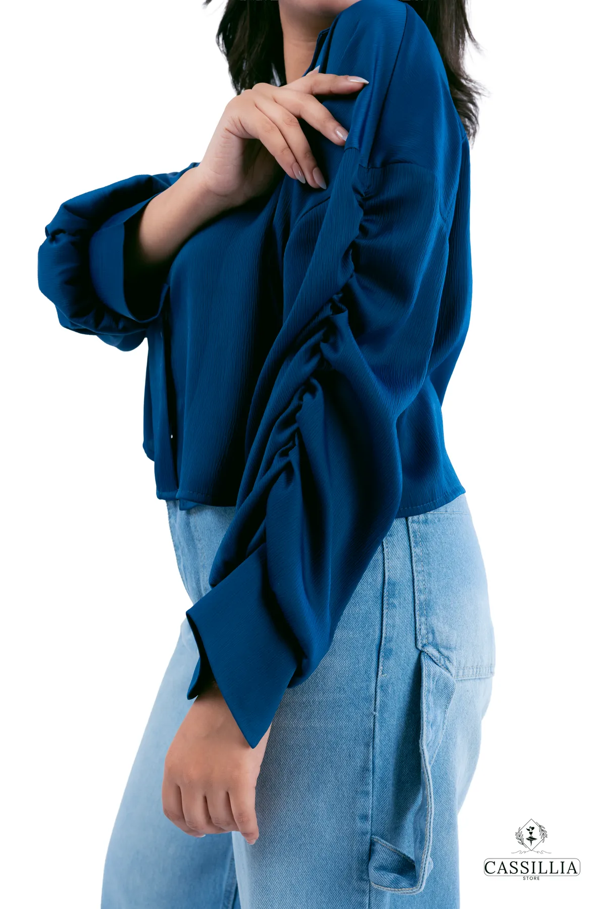 Short Satin Shirt  - View 21
