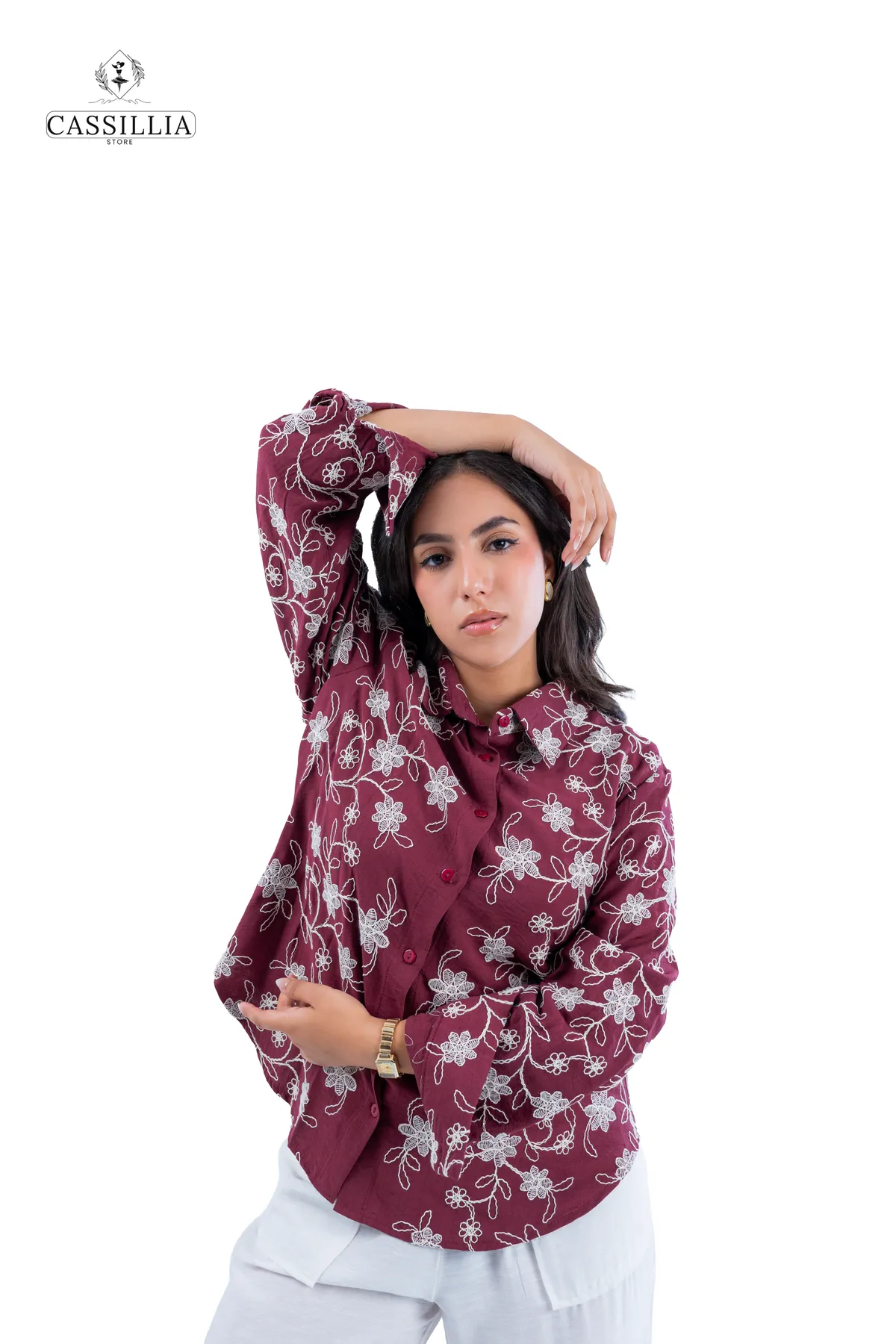 Embroidered Linen Shirt  - View 6