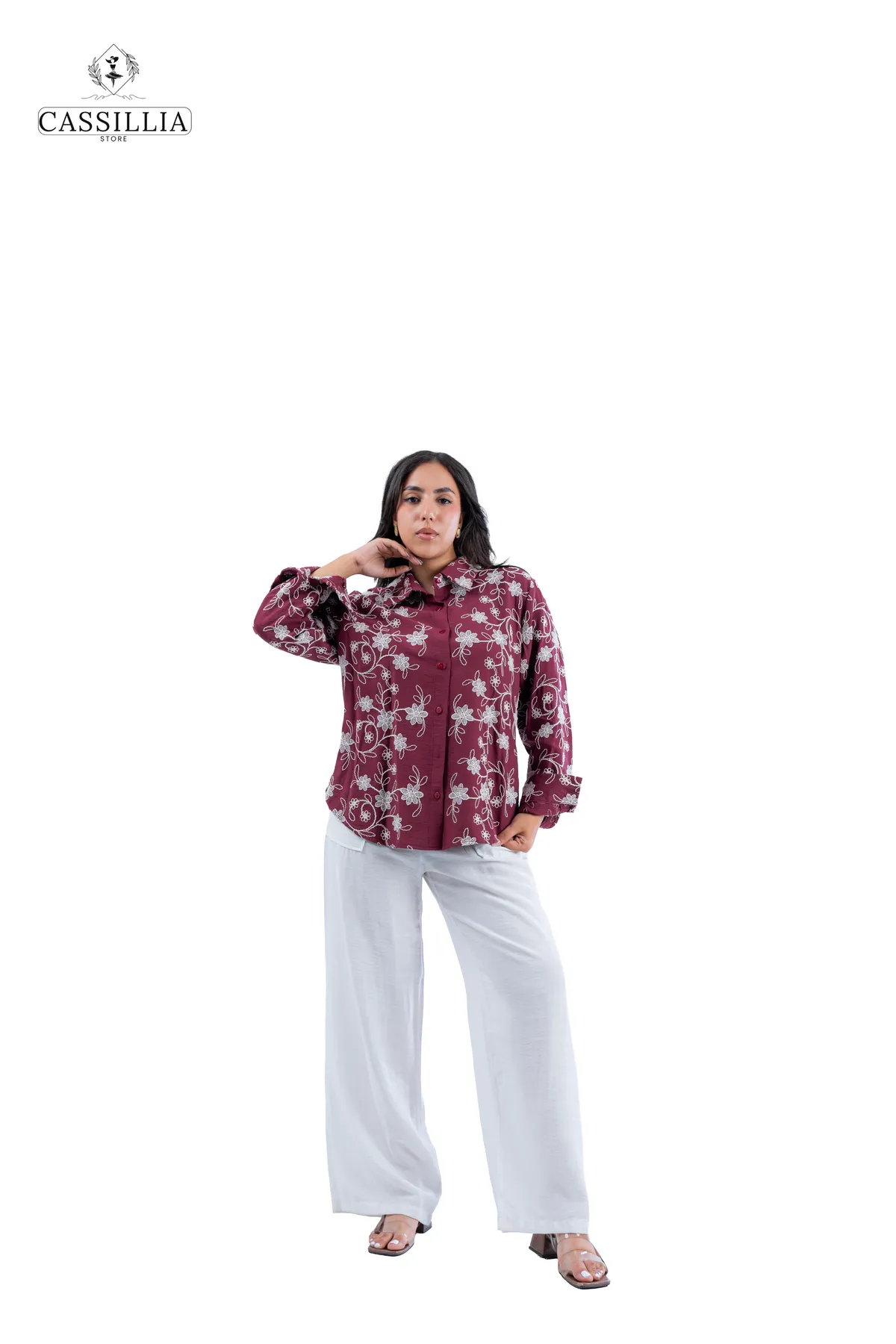 Embroidered Linen Shirt  - View 3