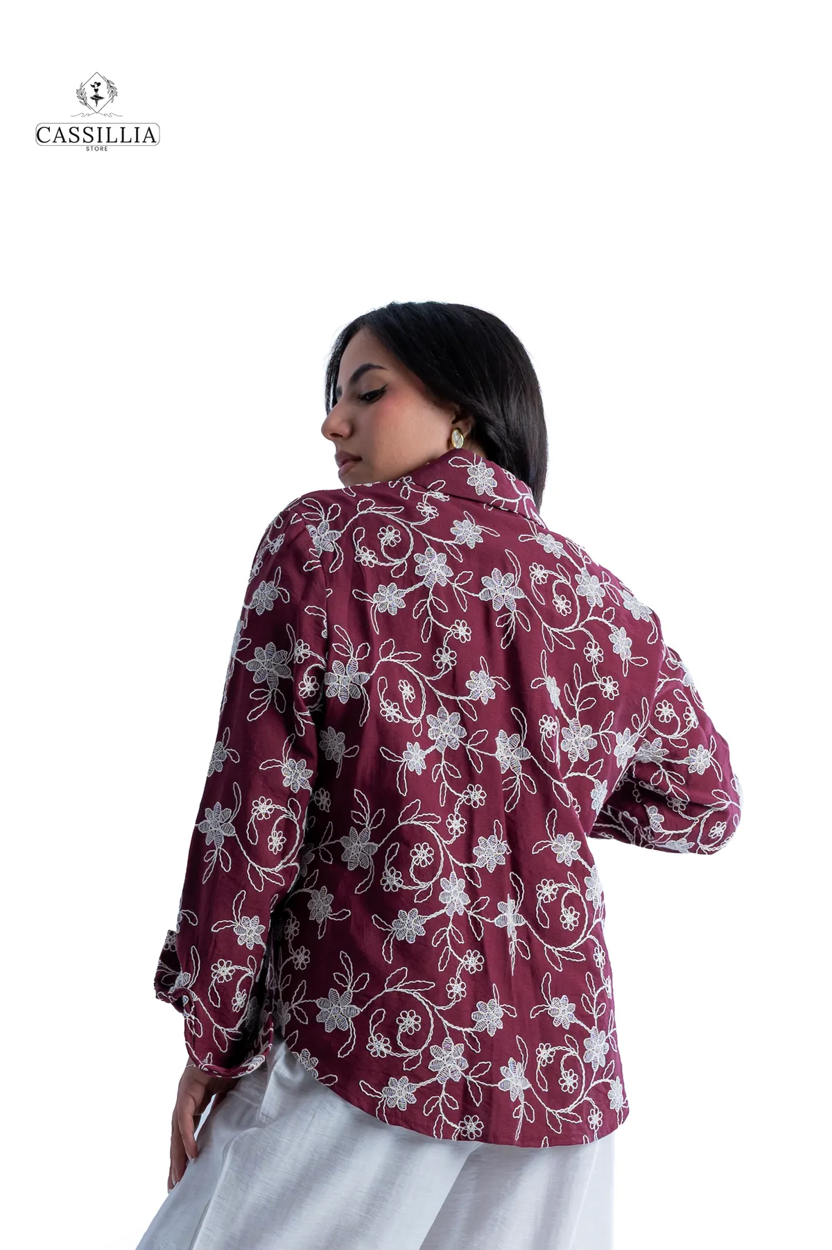 Embroidered Linen Shirt  - View 8