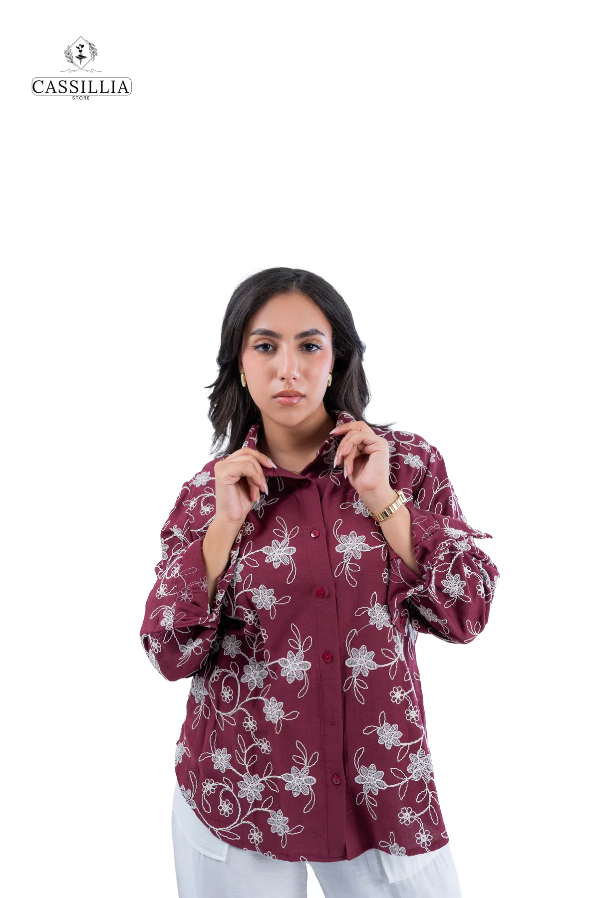 Embroidered Linen Shirt  - View 11