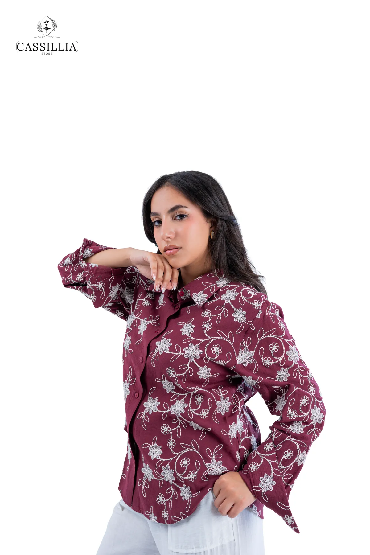 Embroidered Linen Shirt  - View 20