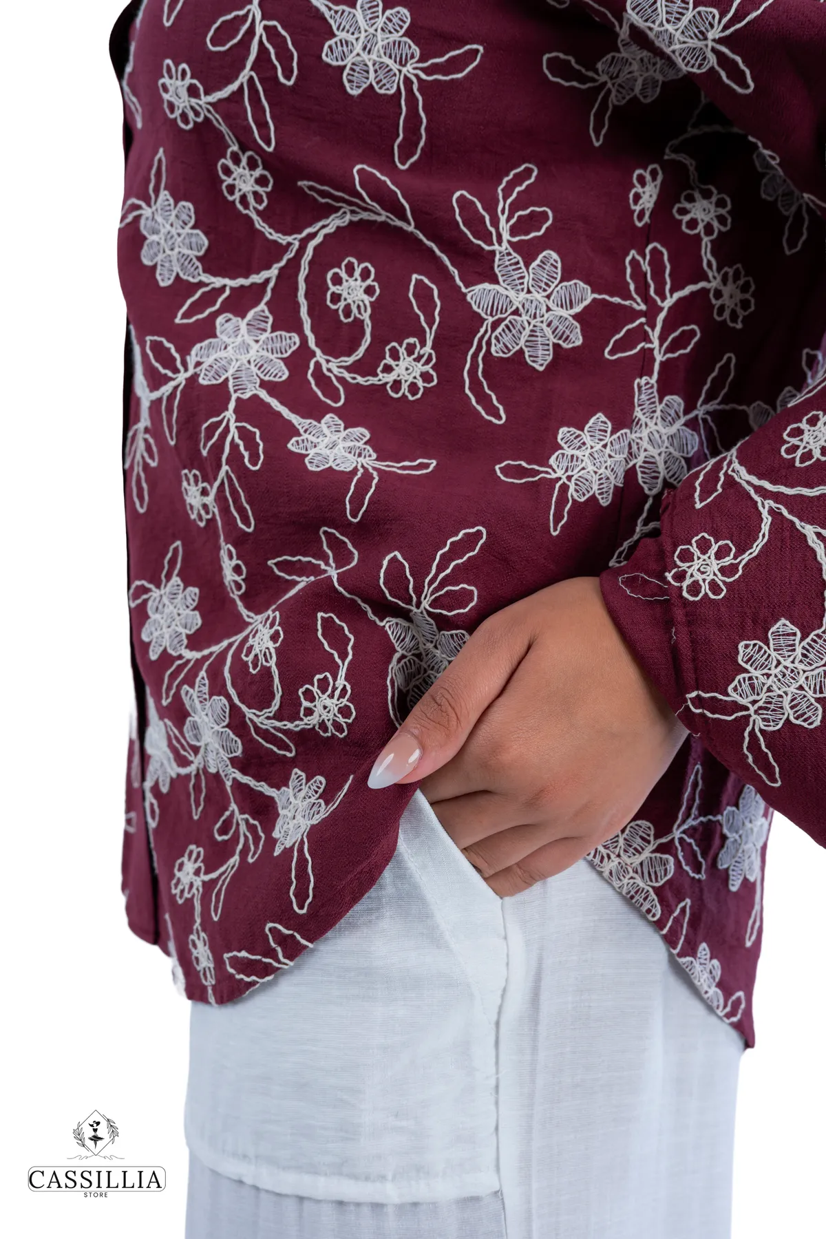 Embroidered Linen Shirt  - View 22