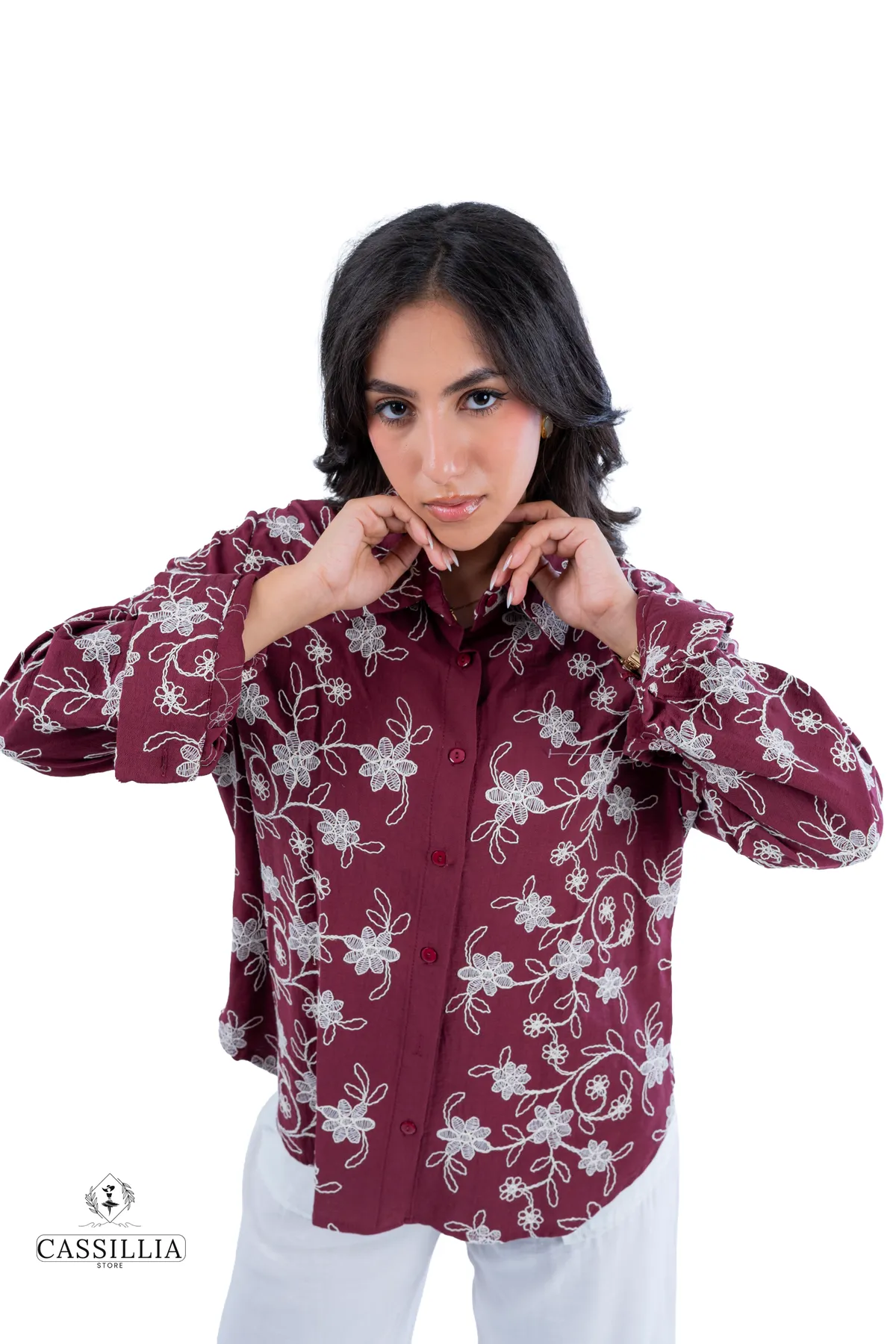 Embroidered Linen Shirt  - View 25