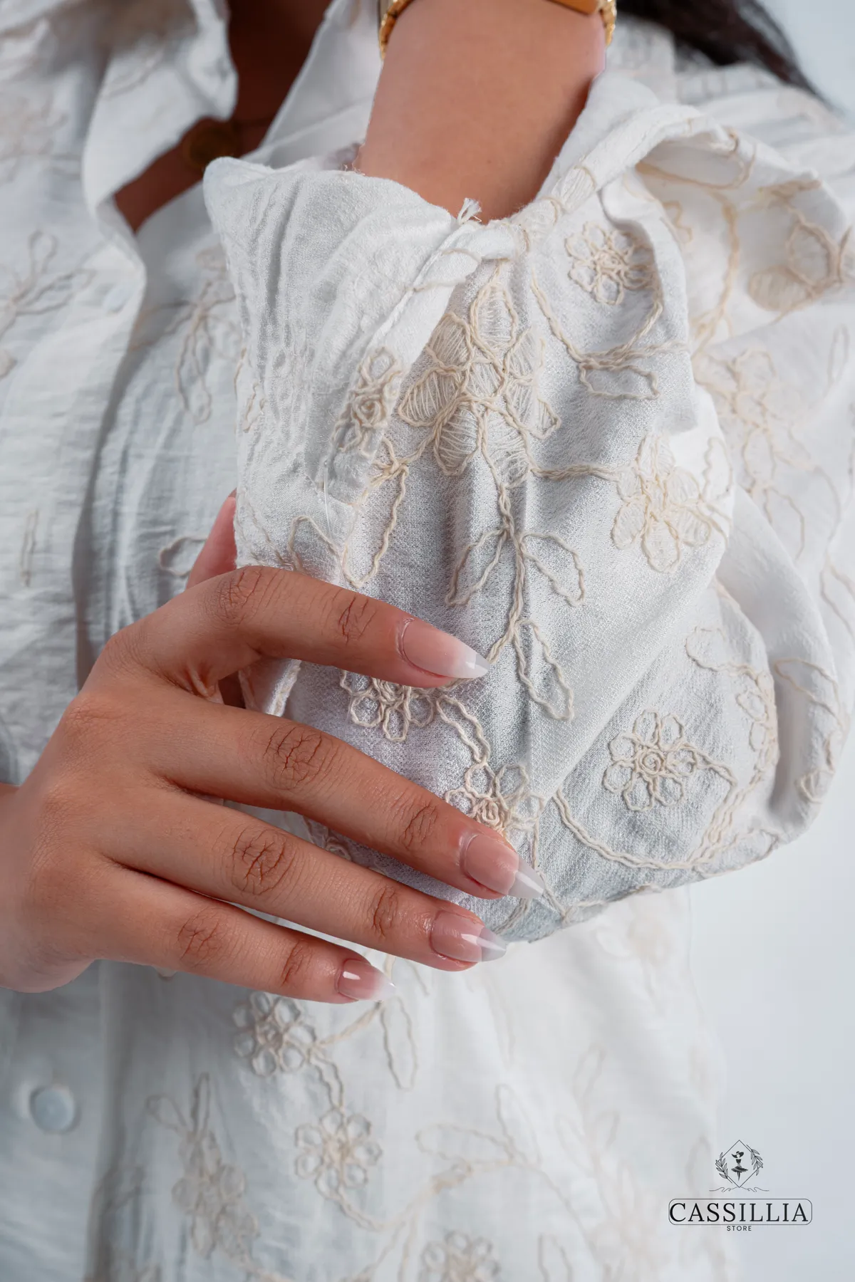 Embroidered Linen Shirt  - View 15