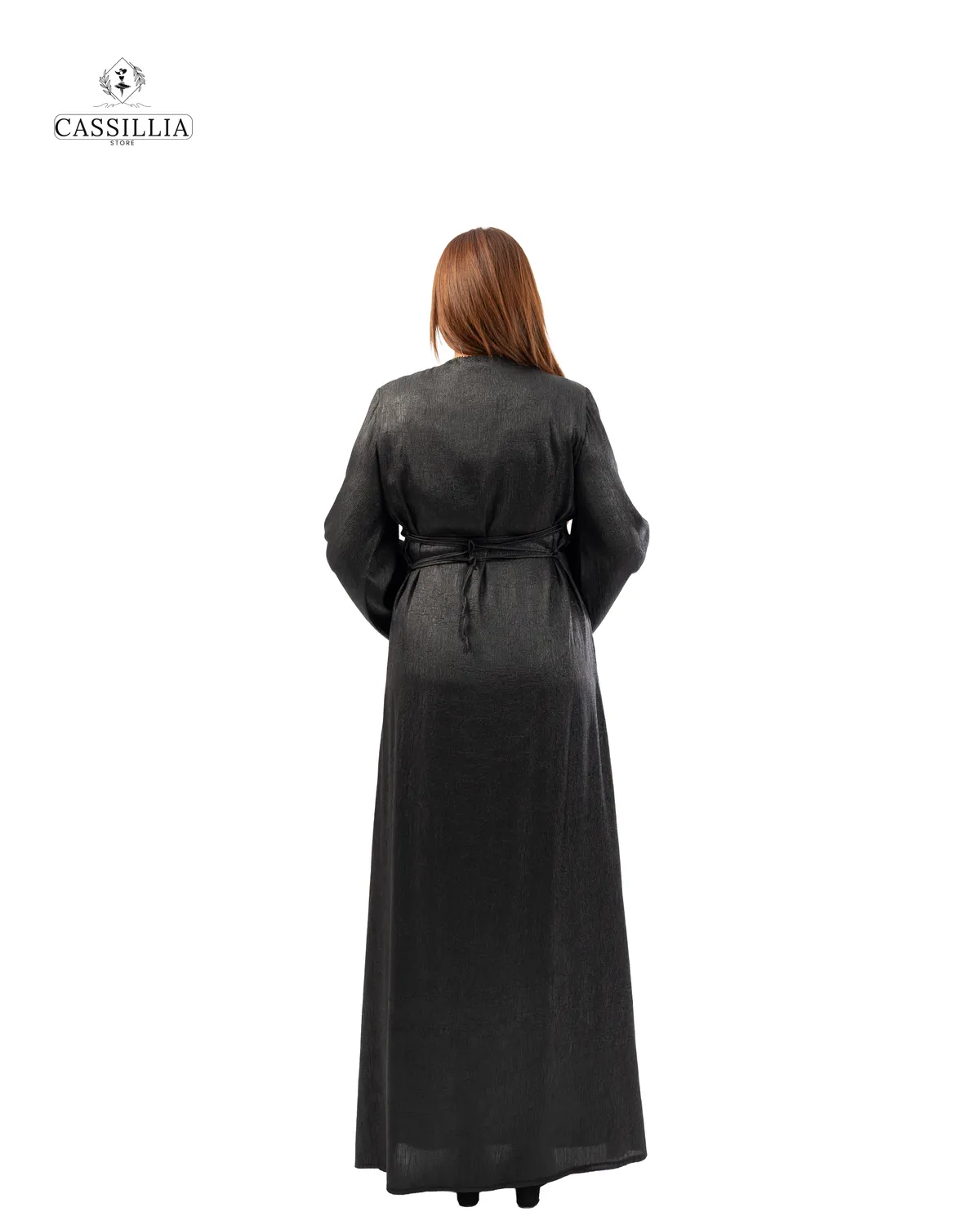 Serena Gradient Satin Dress - View 4