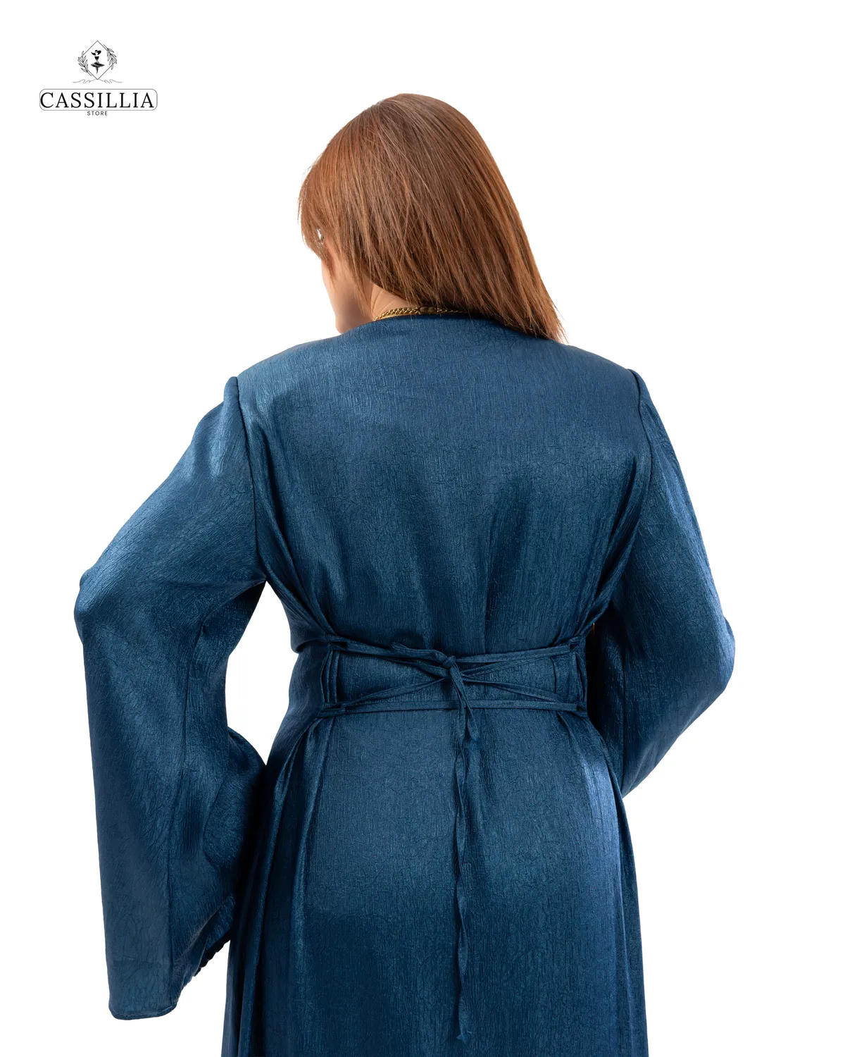 Serena Gradient Satin Dress - View 18