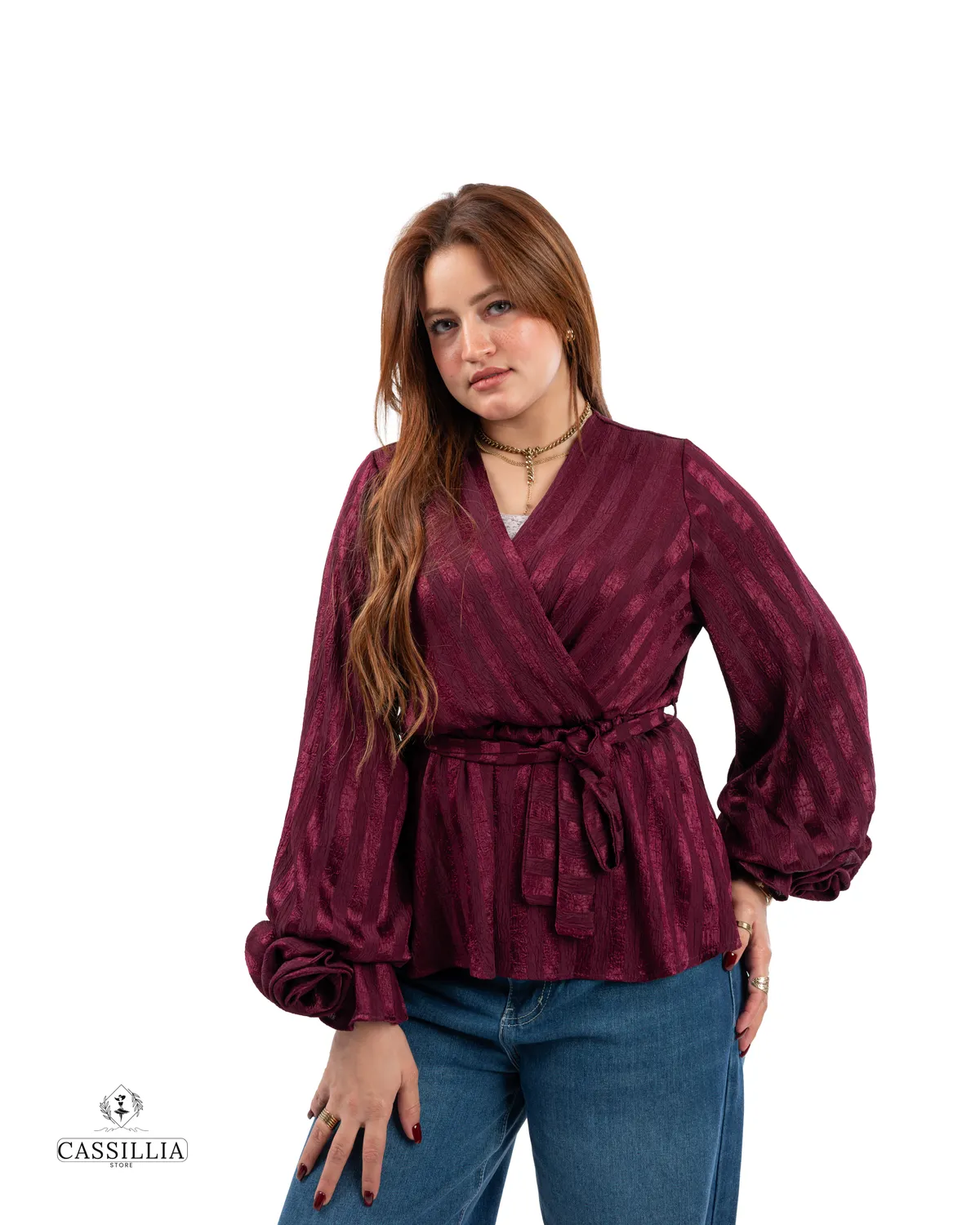 Floral Blouse With sleeves - View 4